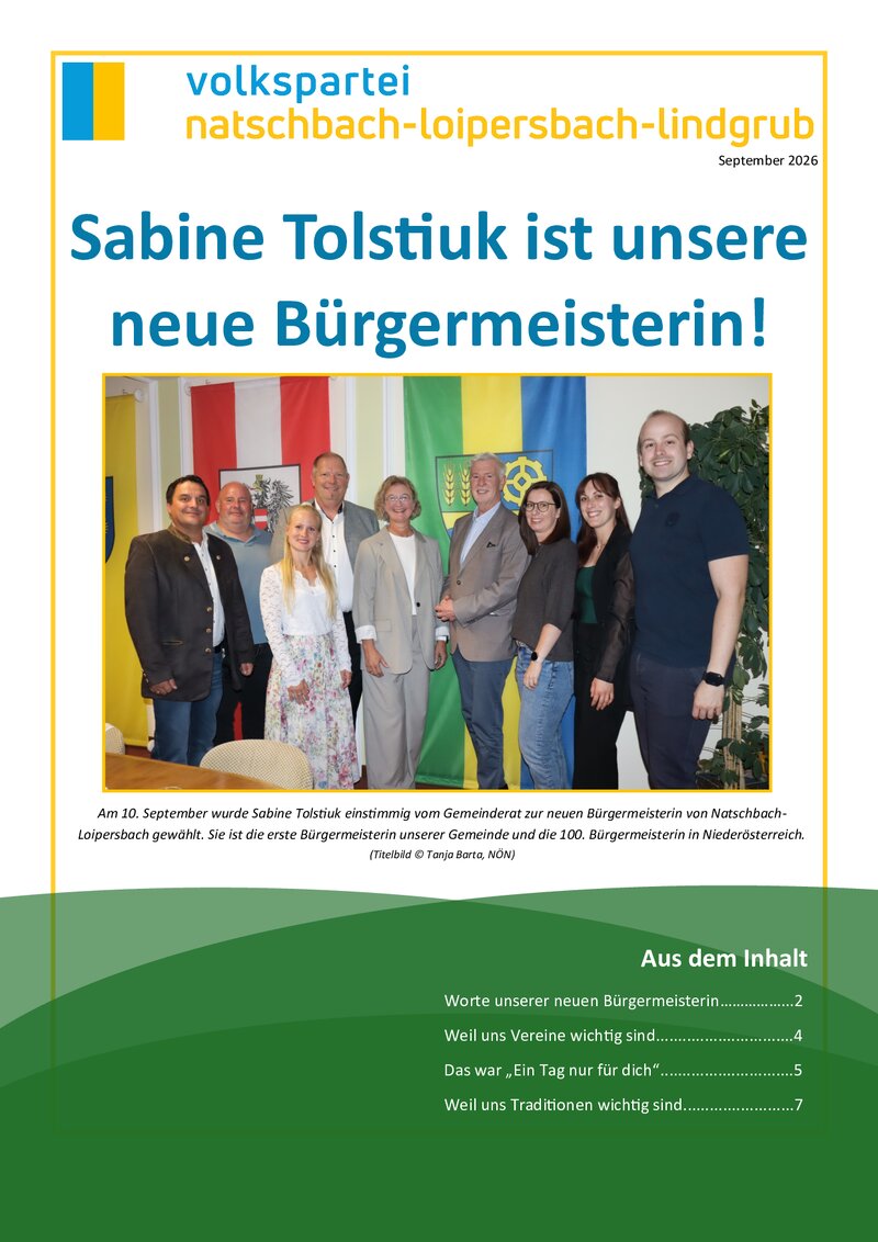 Titelseite Herbstausgabe 2026